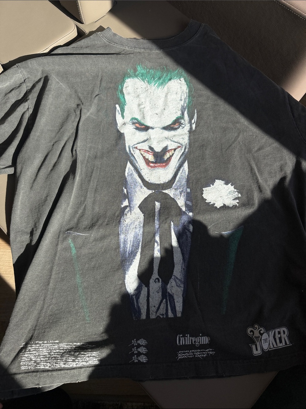 Black Joker Graphic Short Sleeve Tee - Civil Regime